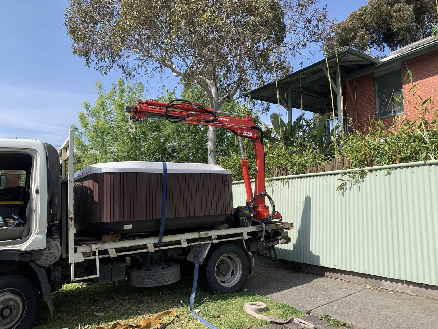 Spa delivery completed